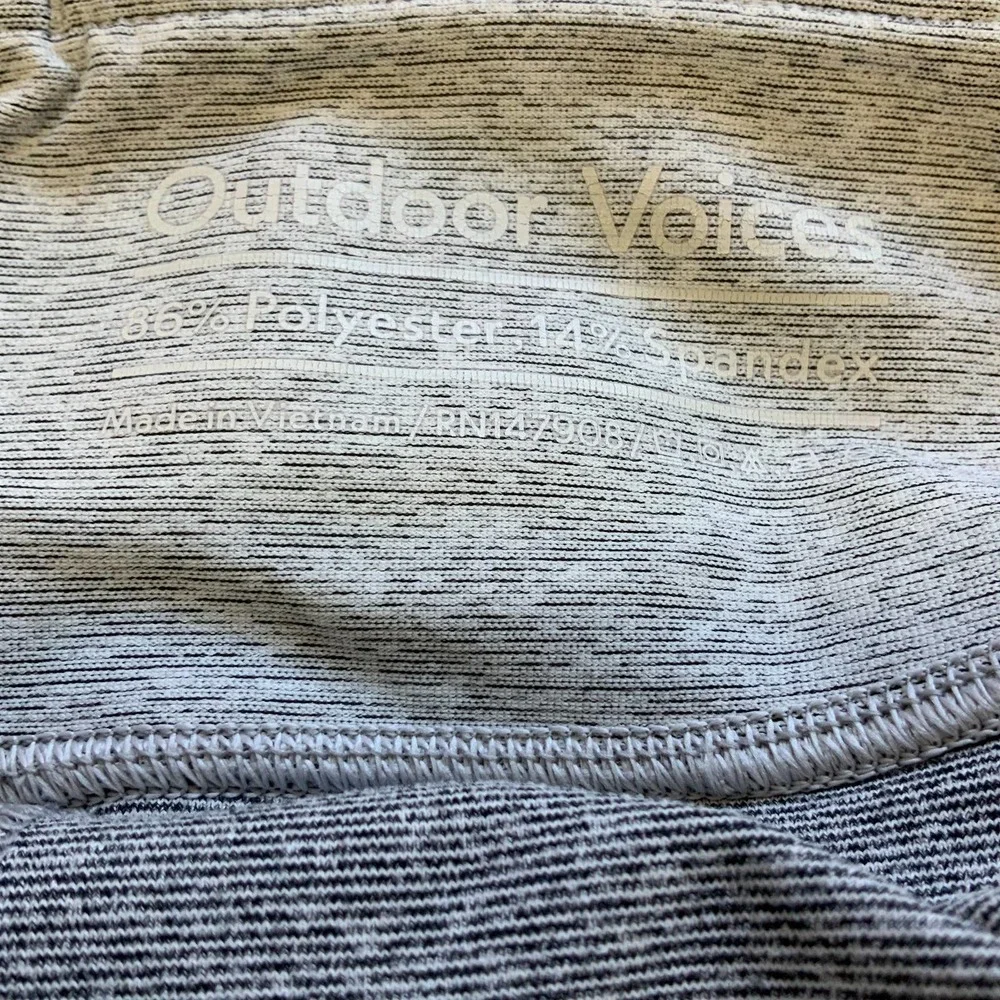 Outdoor Voices 7/8 Dipped Warm Up Leggings Colorblock Ash & Dove Size XS - Picture 7 of 7